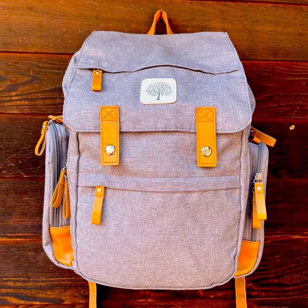 Parker Baby Co Birch Bag in Gray Diaper Bag Backpack